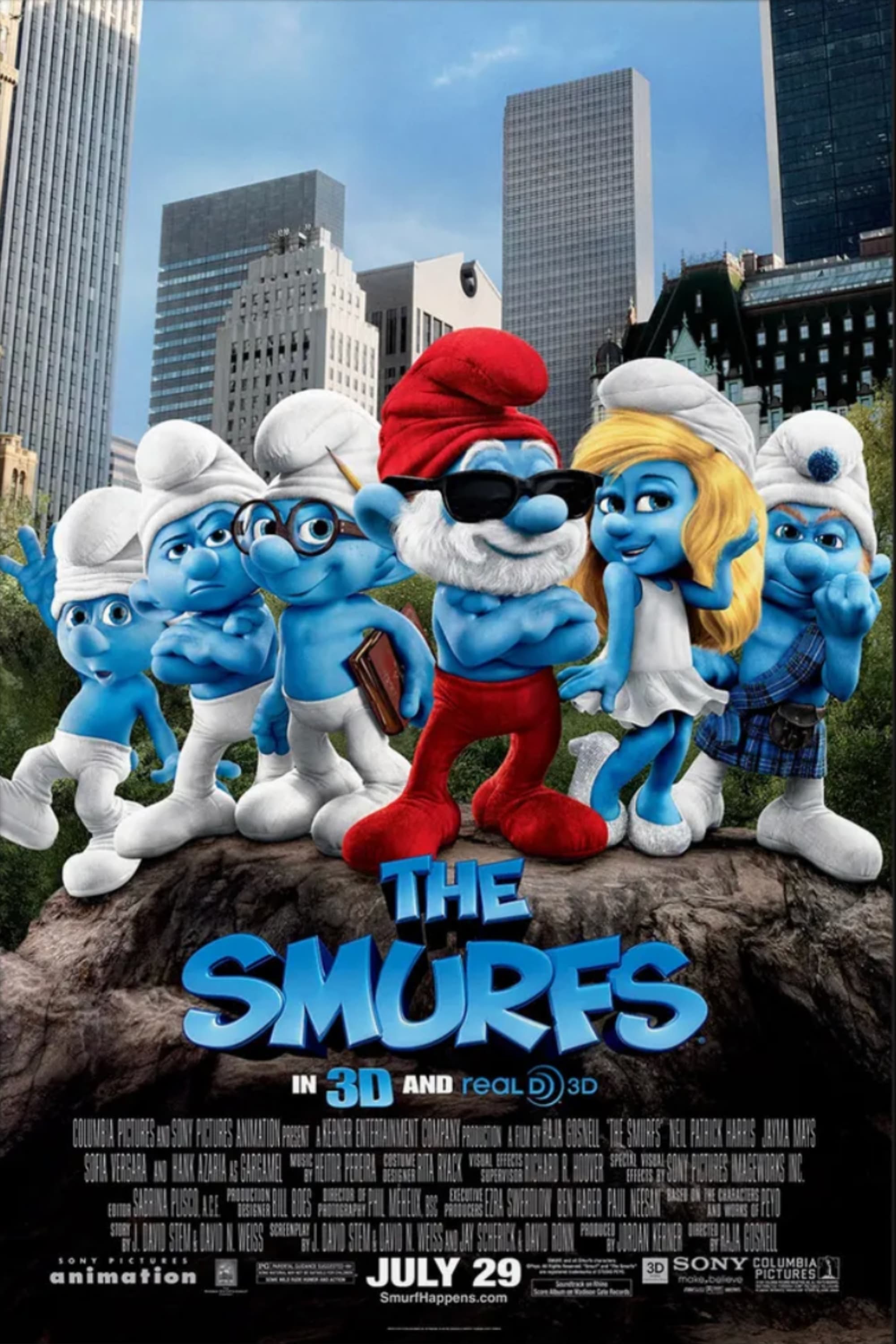 The Smurfs Movie poster