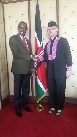 Courtesy Call by Hon. Issac Mwaura and team from the Albinism Society of Kenya