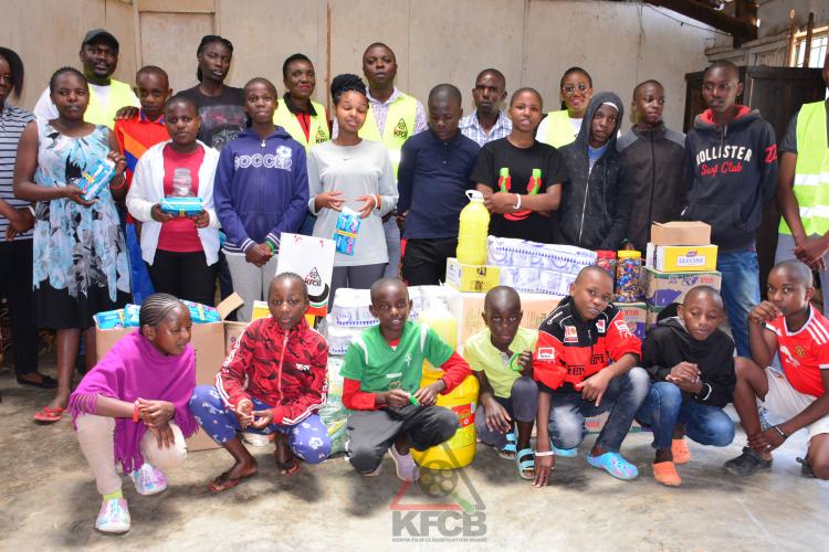 Board Officers Visit Riruta Children’s Home, Donate Dry Food and Sanitary Items
