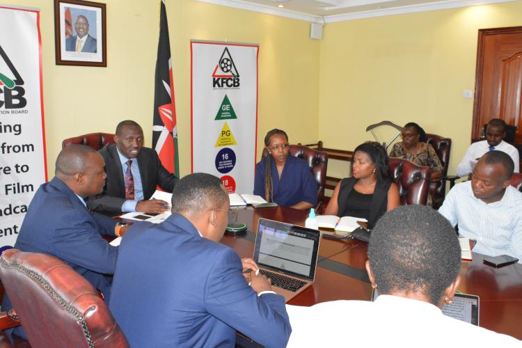 KFCB Meets Safaricom Officials 