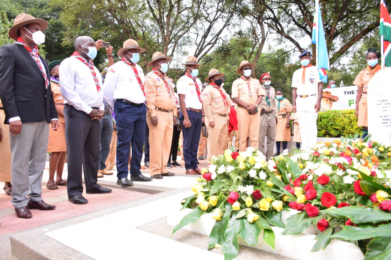 Group photo during the annual Scouts Founders Day