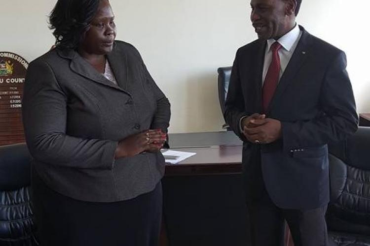 Courtesy Call on the Kisumu County Commissioner